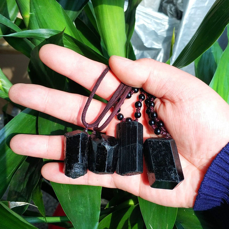 Black Tourmaline Grounding Necklace - Spiritual Bliss Shop