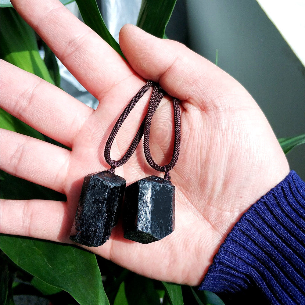 Black Tourmaline Grounding Necklace - Spiritual Bliss Shop