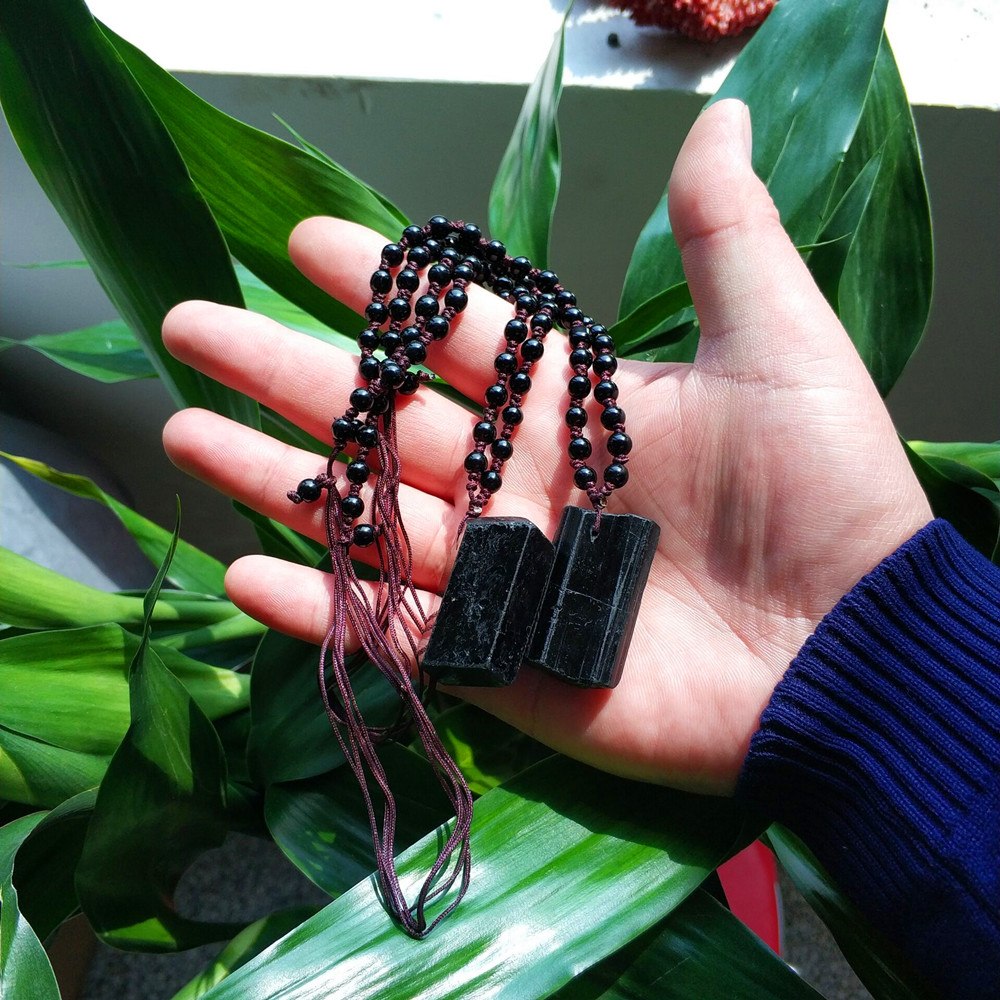 Black Tourmaline Grounding Necklace - Spiritual Bliss Shop
