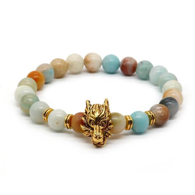 Dragon's Head Gemstones Bracelet 2/2 - Spiritual Bliss Shop