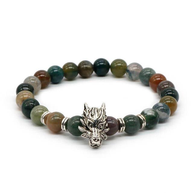 Dragon's Head Gemstones Bracelet 2/2 - Spiritual Bliss Shop