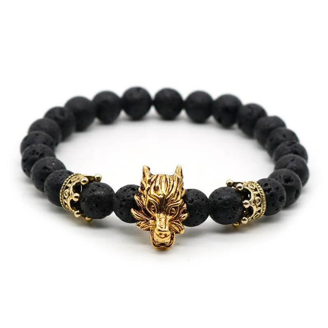 Premium Dragon's Head Gemstones Bracelet - Spiritual Bliss Shop