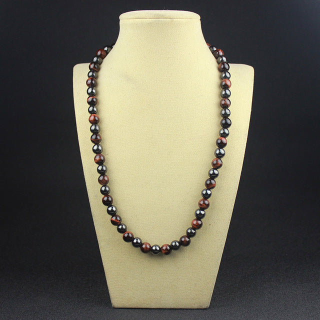 Pemium Tiger's Eye & Hematite Necklace - Spiritual Bliss Shop