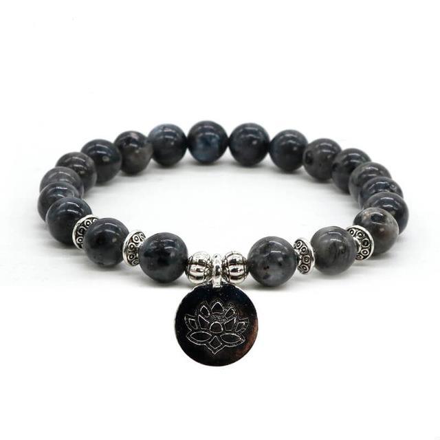 Gemstones with Lotus Charm (8 Options Available) - Spiritual Bliss Shop