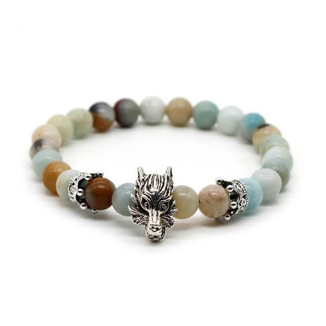 Premium Dragon's Head Gemstones Bracelet - Spiritual Bliss Shop