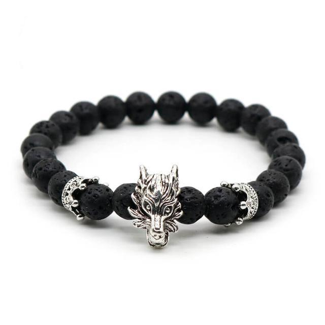 Premium Dragon's Head Gemstones Bracelet - Spiritual Bliss Shop