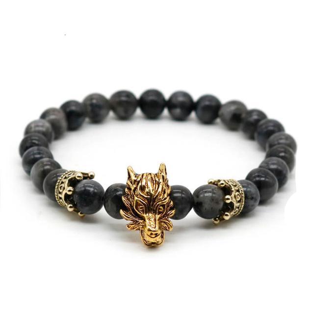 Premium Dragon's Head Gemstones Bracelet - Spiritual Bliss Shop